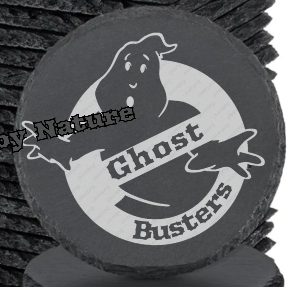 Ghostbusters Black and White Coasters